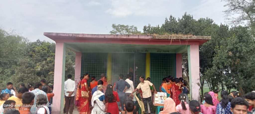 হরিপুর সীমান্তে পাথর কালীপূজায় হলো না মিলন মেলা