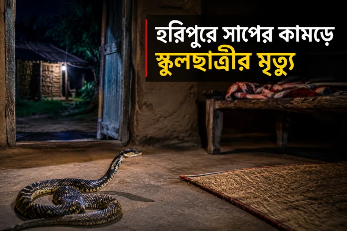 হরিপুরে সাপের কামড়ে স্কুলছাত্রীর মৃত্যু