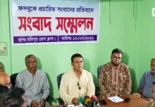 ফেসবুকে অপপ্রচারের প্রতিবাদে হরিপুরে বিএনপি নেতার সংবাদ সম্মেলন